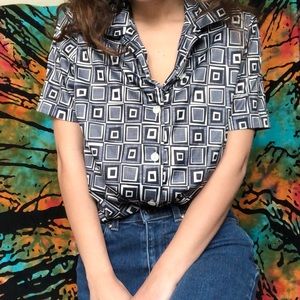 vintage button up block design